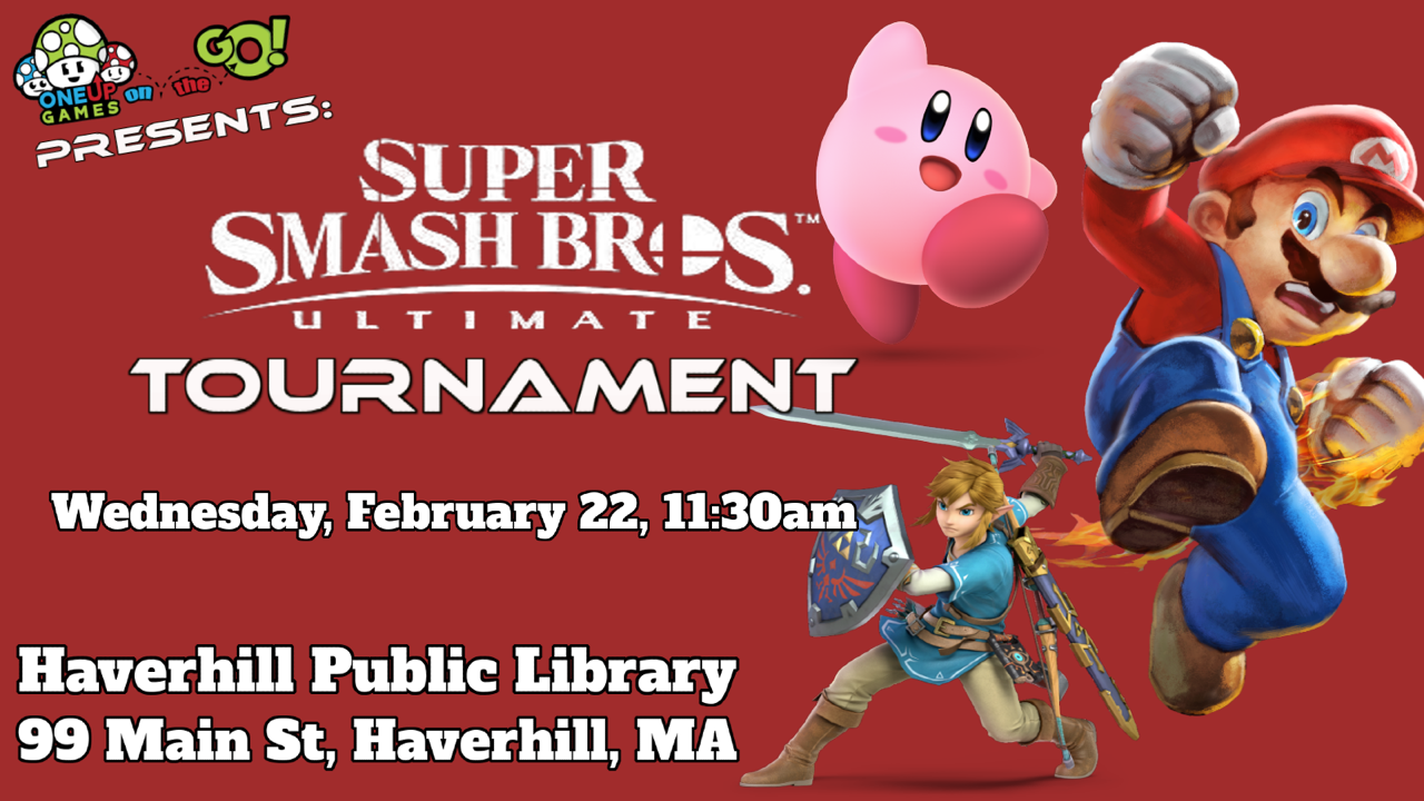 Super Smash Bros Tournament Haverhill Public Library